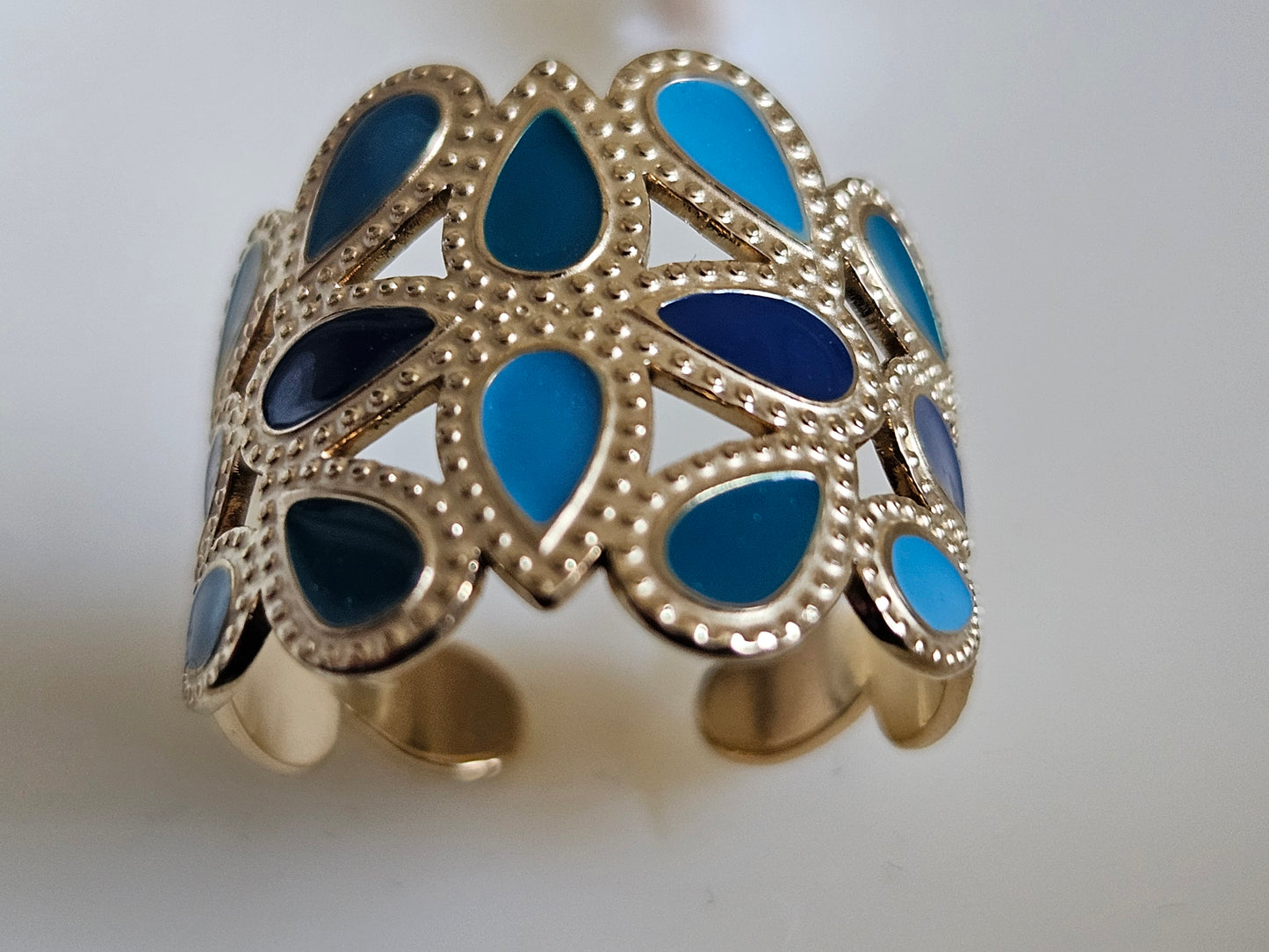 Bague "Pétales de lune" - Ajustable