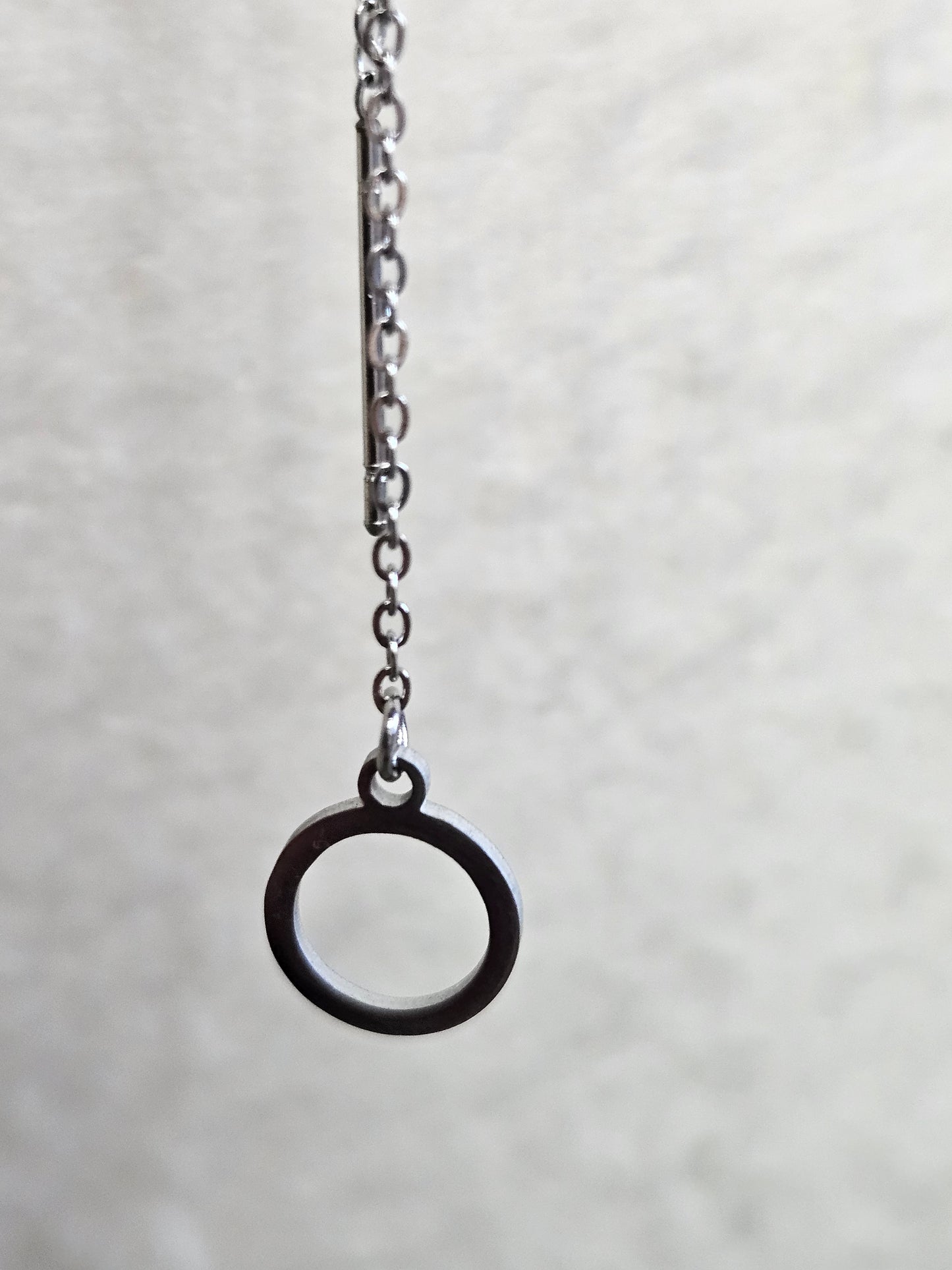 Boucles d'oreilles pendantes "Aura circulaire" argentée