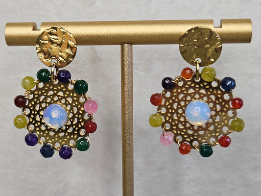 Boucles d'oreilles Perles ethnique