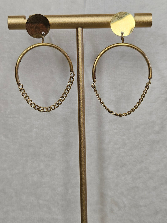 Boucles d'oreilles Créoles "Harmonie"