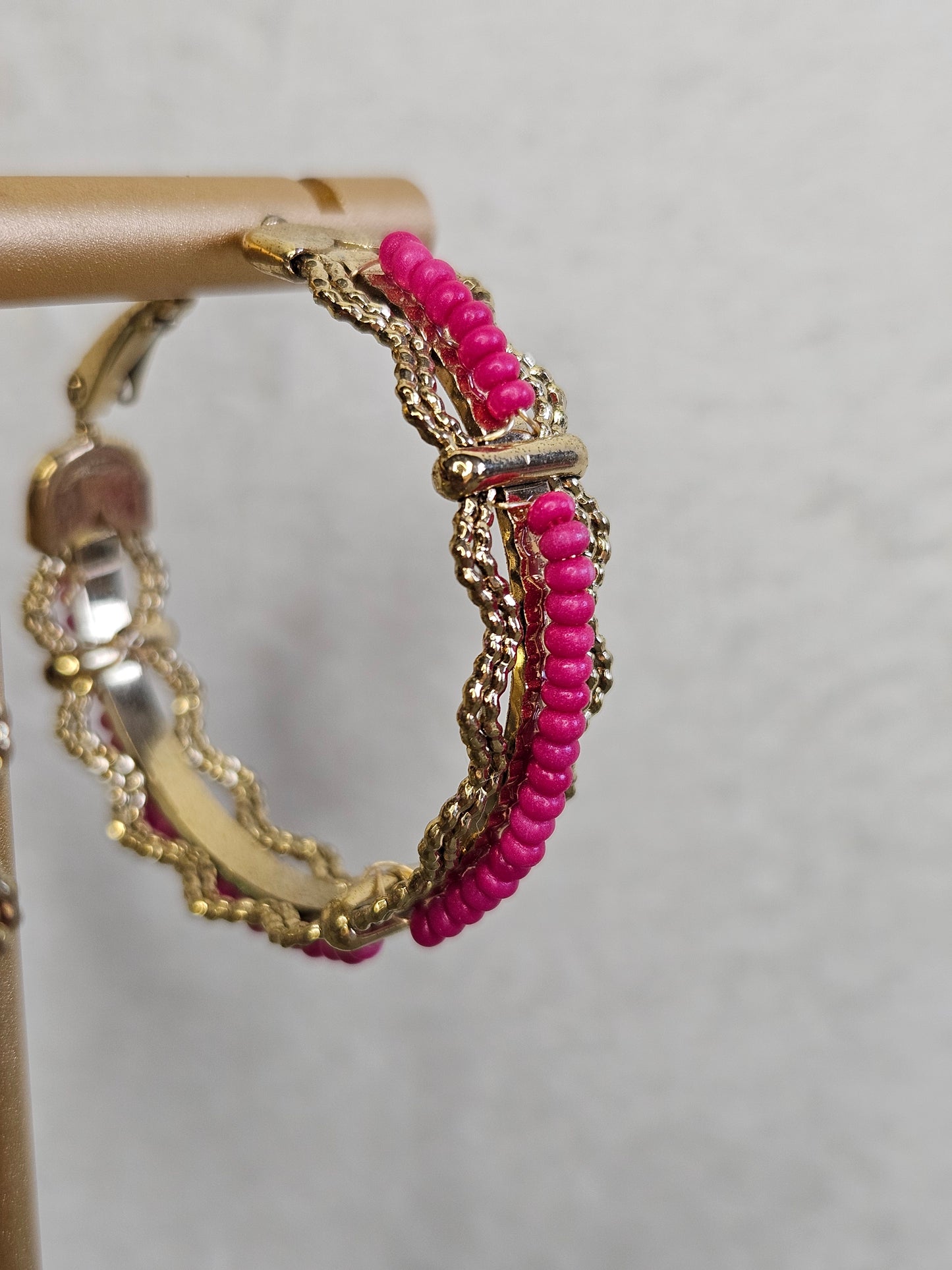 Boucles d'oreilles Créoles "Fleur d'argan"