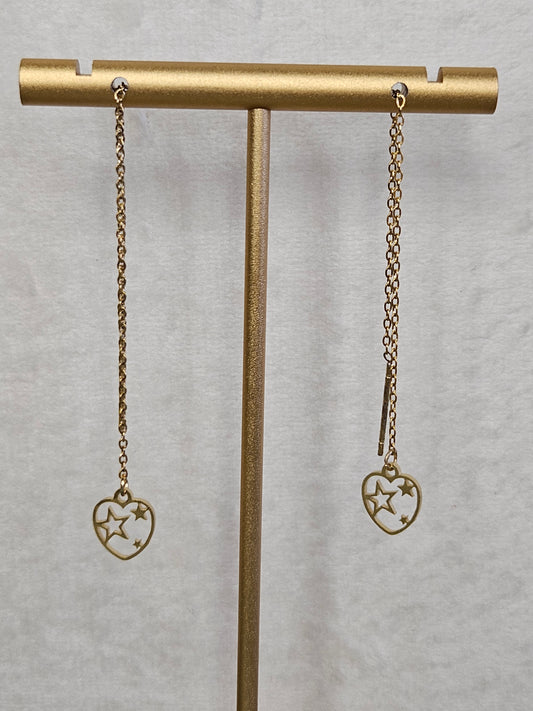 Boucles d'oreilles pendantes "Rêves d'amour"
