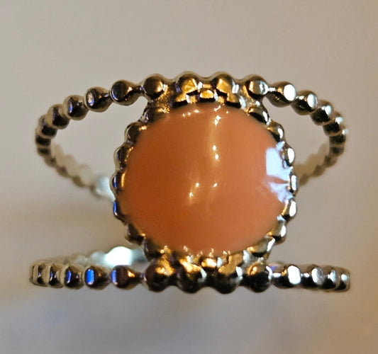 Bague "Vitamine" Orange - Ajustable
